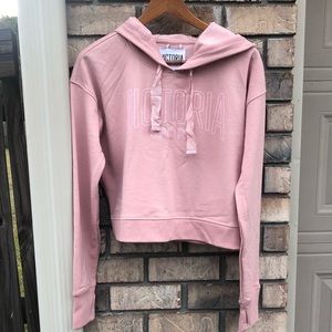 VICTORIA SECRET CROP TOP HOODIE